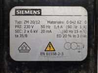 Трансформатор розжига Siemens ZM 20 - 12