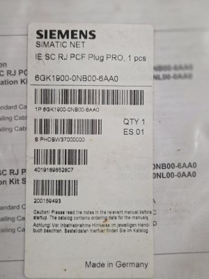 Разъем Siemens 6GK1900-0NB00-6AA0