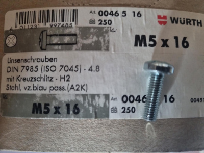 ВИНТ М5Х16