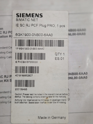 Разъем Siemens 6GK1900-0NB00-6AA0